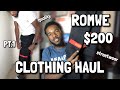 $200 ROMWE MEN’S CLOTHING HAUL PT.1