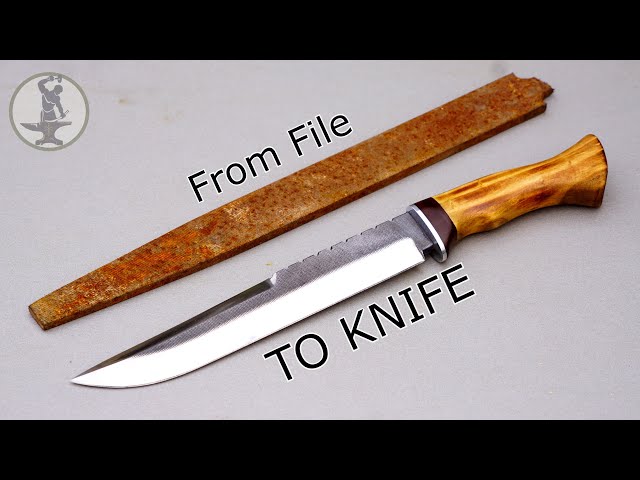 Making a Survival Knife From an Old File class=