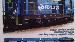 Prezentacja zestawu PKP Cargo  Stonka SM42-810 z węglarkami model kartonowy wydawnictwa Sklej Model