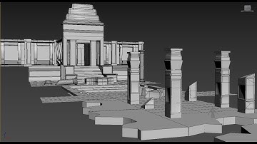 Modeling Temple ruins 3ds max tutorial part - 2