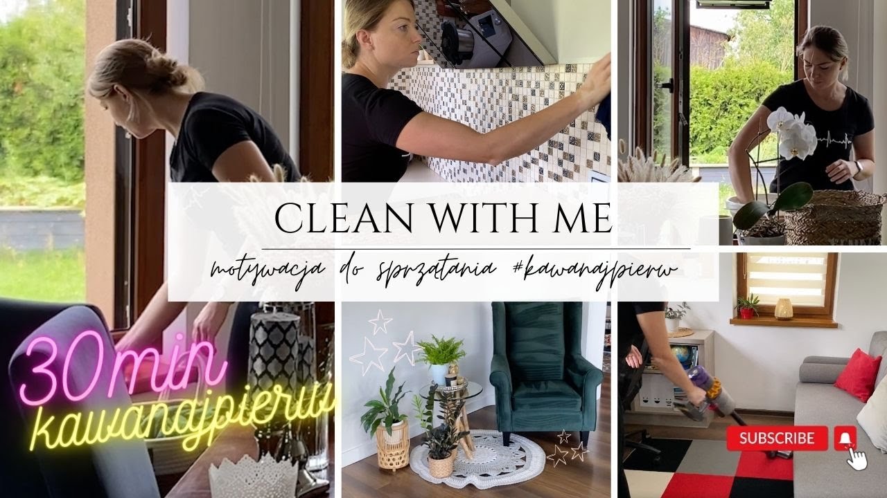 NEW🌸 CLEAN WITH ME | KAWA NAJPIERW | MUZYKA DO SPRZĄTANIA ✨ motywacja do sprzątania clean with me