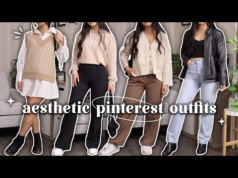 recreating aesthetic pinterest outfits w/ my old clothes