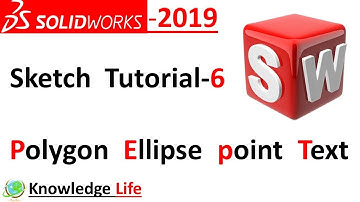 solidworks-2019(polygon,ellipse,p Sketch tutorial -6