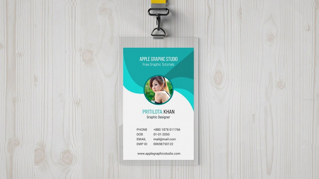 Perfect ID Card Design - Photoshop CC Tutorial - YouTube