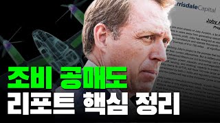 조비 목표주가 0달러? 공매도 리포트 핵심정리