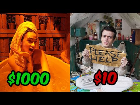 $10 vs $1000 სასტუმროს ჩელენჯი !! @AmikoZarkuaOfficial