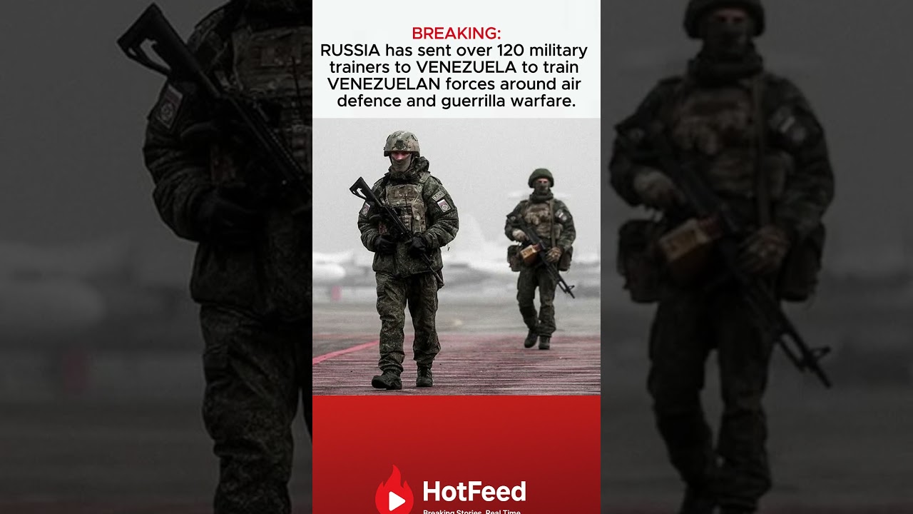 Russia sent 120 military trainers to Venezuela to train its forces in defense and guerrilla tactics.