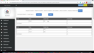 Student Reports within Schoolknot