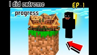 (MCPE)One Block idid too much!progress[EP1]