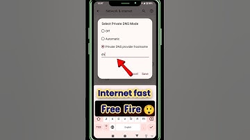 Best DNS setting for faster internet & ad blocker | Free Fire Max Game Plye PngI Private DNS setting