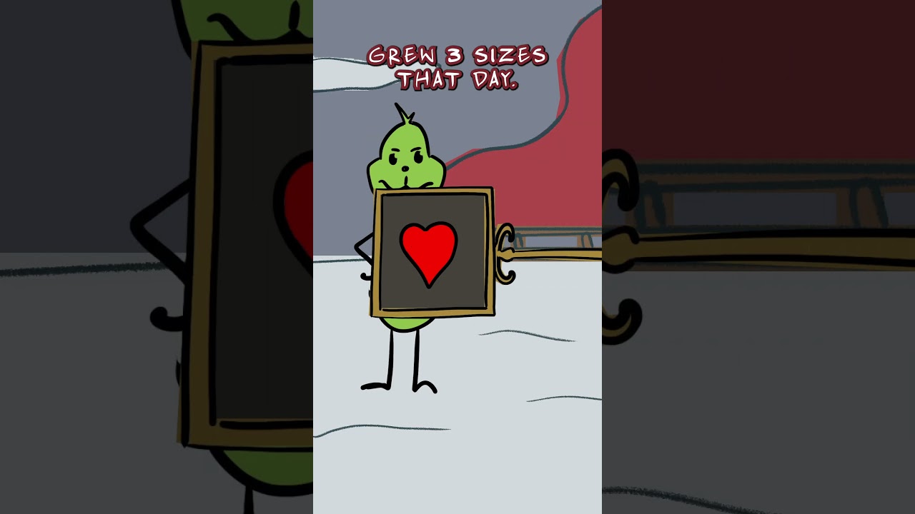 The Grinchs Heart Grew 3 Sizes - Animation Meme #animation
