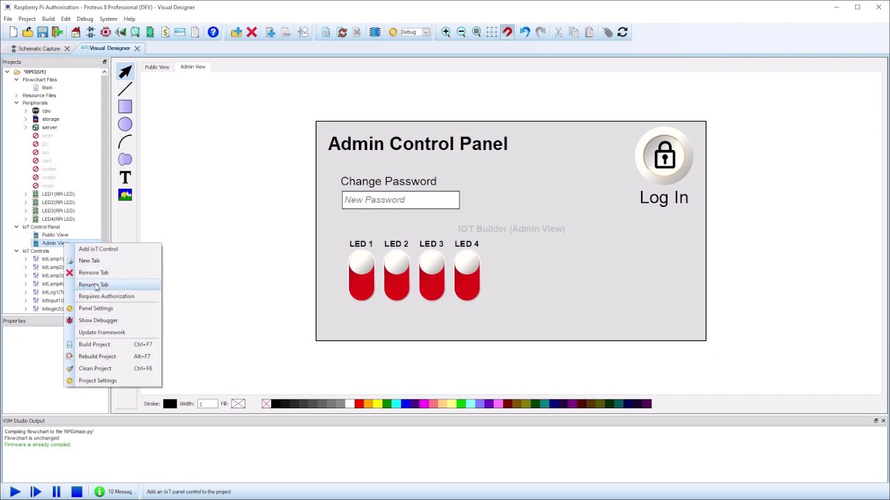 Iot builder raspberry pi authorisation controls youtube