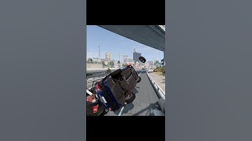 Toyota Camry Crashes at high speed in BeamNG Drive. #beamng #crash