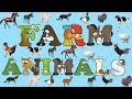 Learn to spell farm animals with alphabetimals  farm animals flash cards  animal vocabulary words