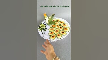 My tran 77, cắt tỉa hoa quả #mytran77 #thinhhanh #caving #fruitdecoration #cooking #trending