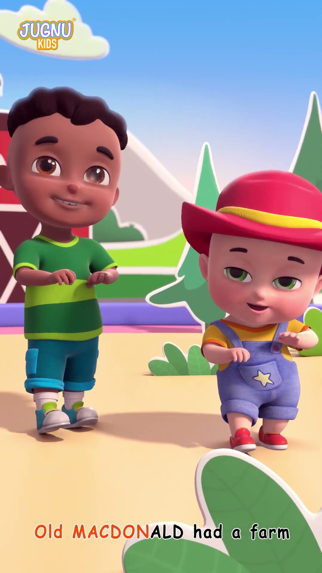 Old MacDonald had a farm ? ?‍? | Dance Party | Nursery Rhymes | Jugnu kids #shorts #shortsfeed