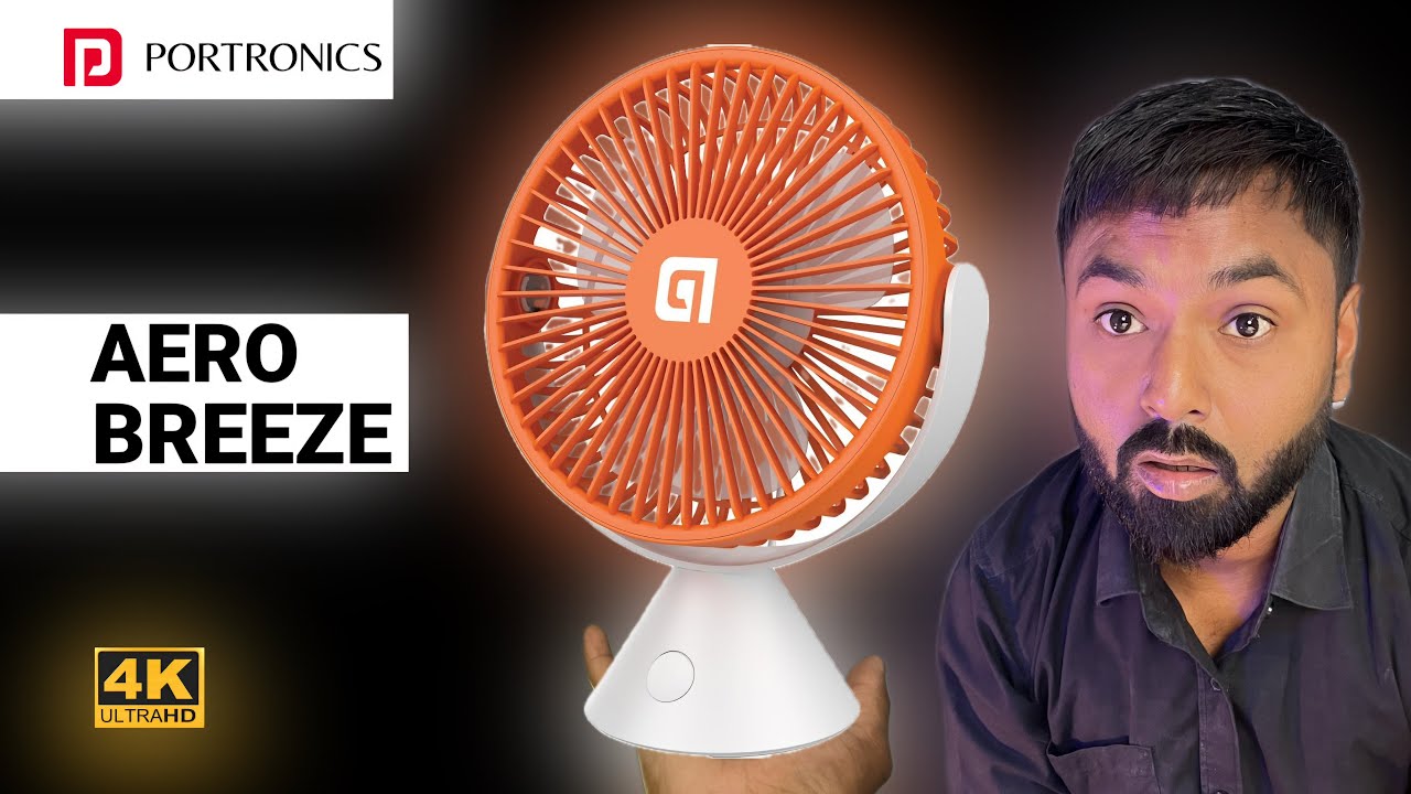Portronics Aero Breeze Portable Fan Gadgets Review Price Unboxing !