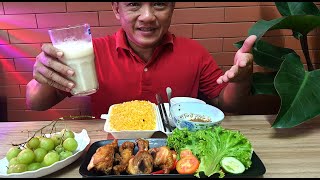 ASMR  Eating show :) Cơm gà xối mỡ siêu hấp dẫn