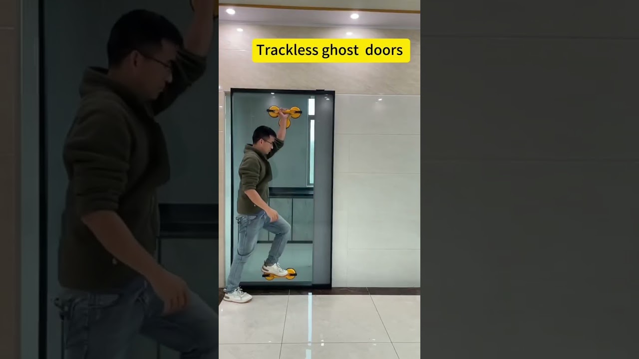 Trassckless ghost door has minimalist。sthetics, privacy protection, beautiful safety, and space