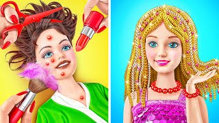 Dari Boneka Barbie hingga Makeover Boneka Peri | Tantangan Lucu Jelly DO Challenge