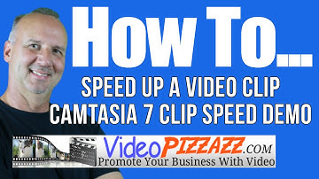 Camtasia 7 - How To Speed Up a Video Clip - Camtasia Clip Speed Demo