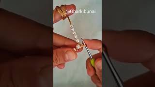 Beautiful Handmade Beaded Jewelry Making Tutorial ✨#shorts @GharKiBunai