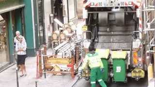 Garbage Truck in Paris, France