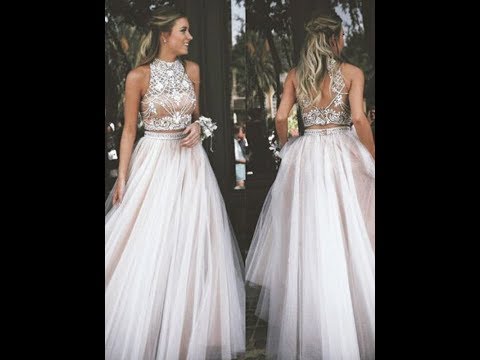2018-a-line-tulle-ivory-long-prom-dress-with-high-neck---hebeos