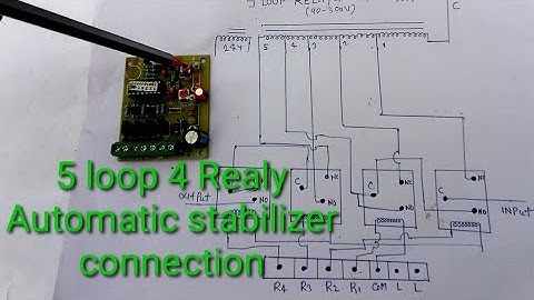 4 Realy 5loop Automatic  Stabilizer connection ,five loop Four Realy automatic stabilizer connection