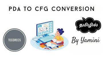 PDA to CFG Conversion with Example | TeCoreCS | Tamil 