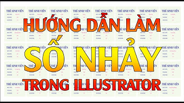 Hướng dẫn làm số nhảy, biến đổi dữ liệu trong ILLustrator| Nguyễn Ngọc Trung