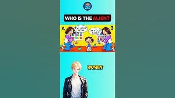 Who is the Alien👽 #riddlechallenge #logicpuzzles #riddleoftheday #brainteasers #enigma