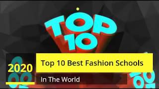 Best Fashion Schools In The World 2020