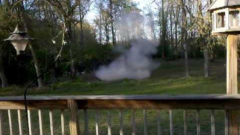 Franz hits exploding target with AR-15. 2010-04-10