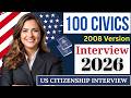 2026, RANDOM 100 civics questions and answers - U.S. citizenship interview I N400 Interview #n400
