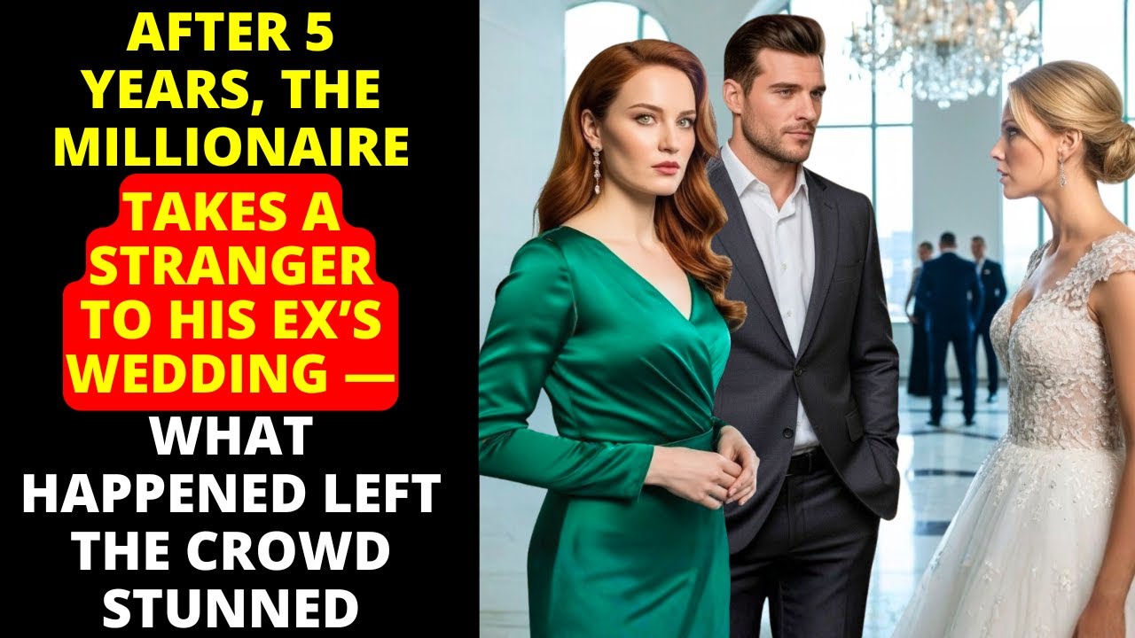 After 5 YEARS, the MILLIONAIRE takes a STRANGER to his EX’s wedding—What HAPPENED left the CROWD...