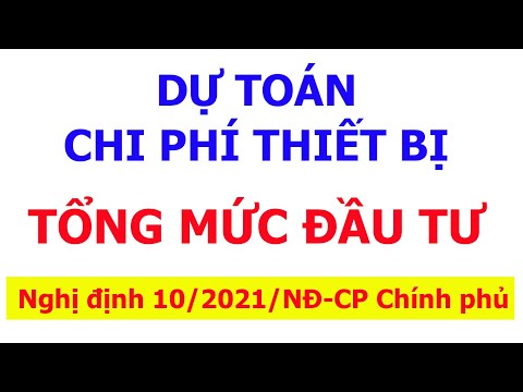 Video: Dự Toán Chi Phí để Làm Gì?