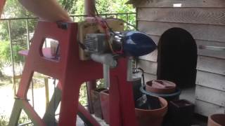 Electric start r/c gas twin