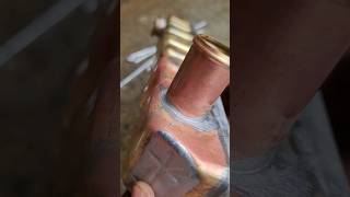 Repairing the copper market of car water tank section
