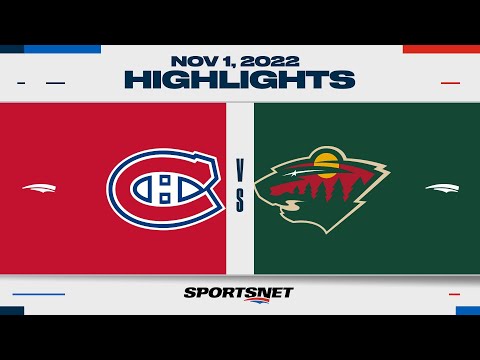 NHL Highlights | Canadiens vs. Wild - Nov. 1, 2022