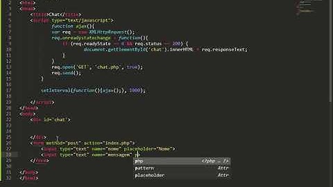Como criar um sistema de Chat em tempo real com PHP e Java-Script