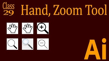 How to use the hand tool, Rotate tool, and the zoom tool in Adobe Illustrator CC 2022 - Class 29