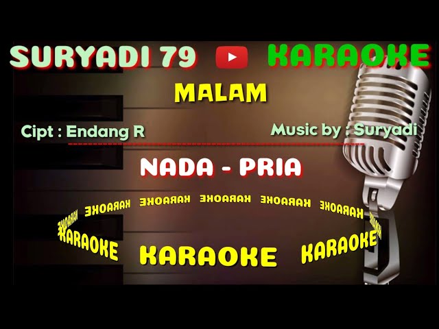 karaoke dangdut MALAM nada pria class=