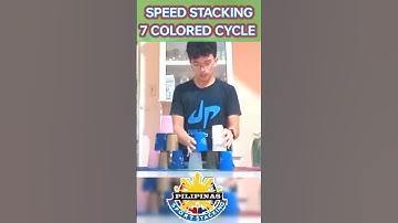 A Fast Cup Stacking: 7 Colored Cycle in 6.97 Seconds! #sportstacking #fast #shorts