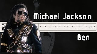 Michael Jackson - Ben Guitar Tutorial [Tab] Resimi