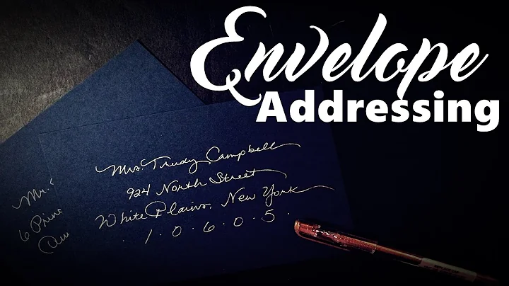 Mastering Envelope Addressing: DIY Calligraphy Tools and Tips