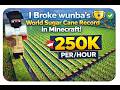 I Broke wunba's World Sugar Cane Record in Minecraft!