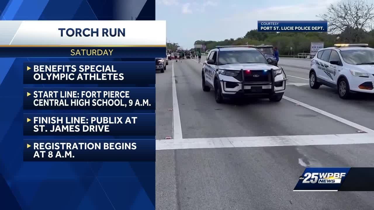 St. Lucie County Annual Torch Run for Special Olympics - YouTube