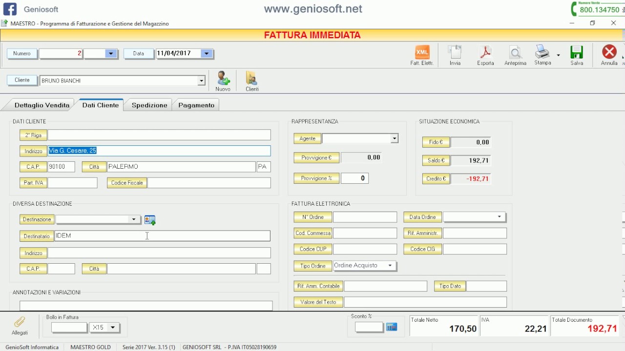 esempio nota di credito esempio nota di credito