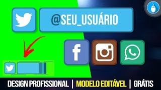 Redes Sociais Animação After Effects Chroma Key | Instagram, Facebook, Twitter e Whatsapp | #02